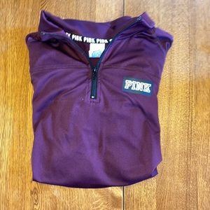 Pink quarter zip